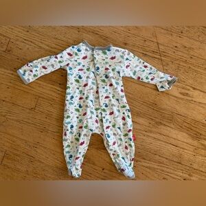 Magnetic me dinosaur footie onesie pajamas